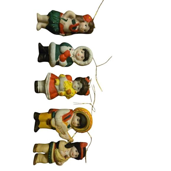 Vintage All American Kids Ornament (Set Of 5) 1 Cowboy Missing 1986 Taiwan - Picture 3 of 4